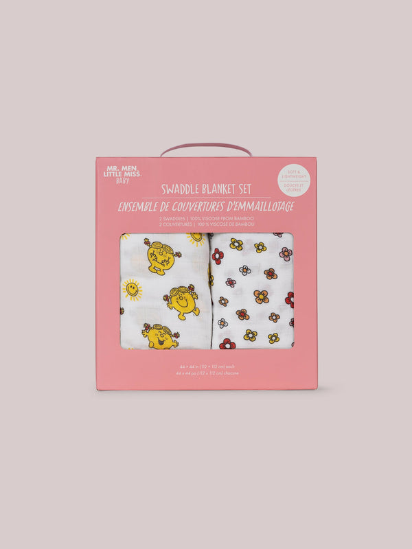 2-pack-square-swaddle-blanket-set-little-miss-sunshine-trade-JuJuBe at Sophia's StyleSwaddle Blanket Sets-1